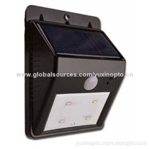 Light sensor LED solar yard lamp